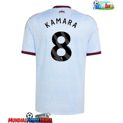 Camiseta Aston Villa Boubacar Kamara #8 Tercera Equipación Replica 2026-27 mangas cortas